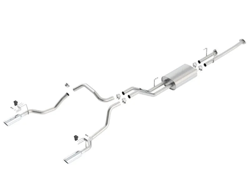 Borla 14-21 Toyota Tundra 4.6L/5.7L Crew Max SB DC SB Touring Cat Back Exhaust Dual Split Rear Exit