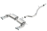 Borla 15-20 Audi S3 S-Type Dual Round Rolled Catback Exhaust