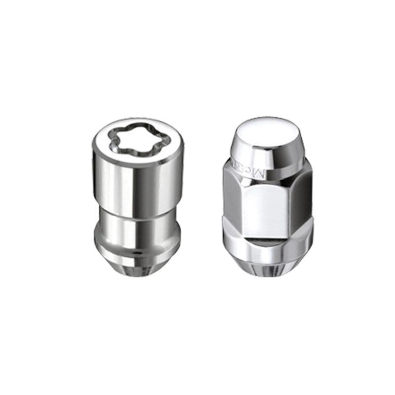 McGard 5 Lug Hex Install Kit w/Locks (Cone Seat Nut / Bulge) M12X1.5 / 3/4 Hex / 1.45in L - Chrome - Corvette Realm
