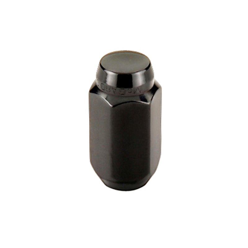 McGard Hex Lug Nut (Cone Seat) M14X1.5 / 22mm Hex / 1.635in. Length (4-Pack) - Black - Corvette Realm