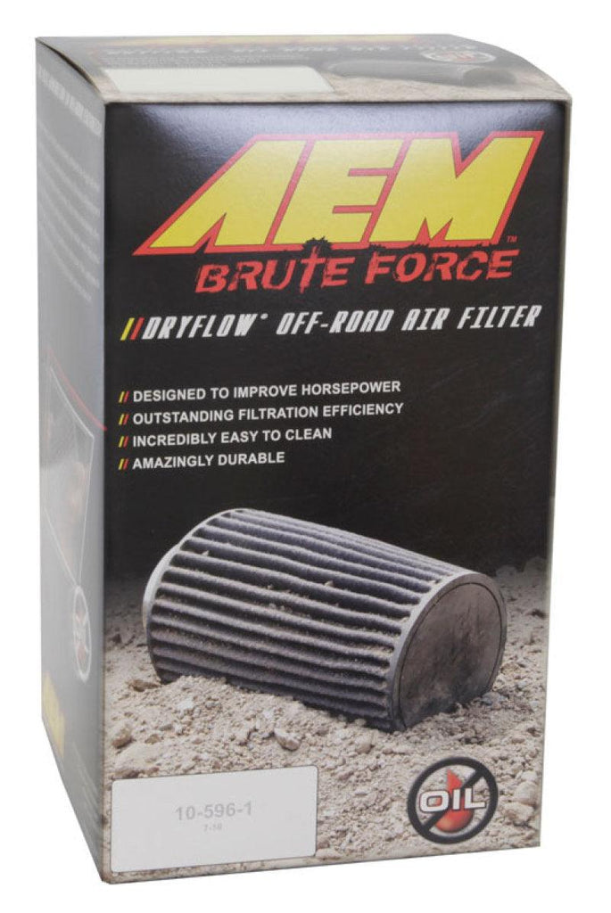 AEM 3.5 inch x 9 inch DryFlow Conical Air Filter - Corvette Realm