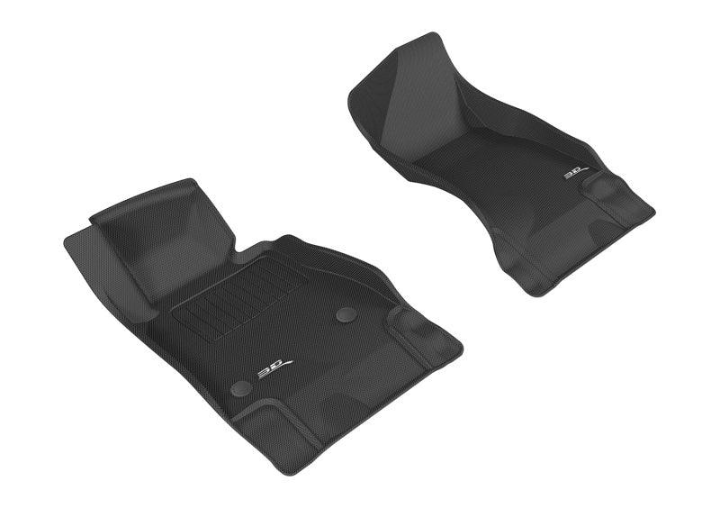 3D MAXpider 2016-2020 Chevrolet Camaro Kagu 1st Row Floormat - Black - Corvette Realm