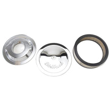 Load image into Gallery viewer, Edelbrock Air Cleaner Pro-Flo Series Round Steel Top Paper Element 14In Dia X 3 75In Dropped Base - Corvette Realm