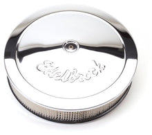 Load image into Gallery viewer, Edelbrock Air Cleaner Pro-Flo Series Round Steel Top Paper Element 14In Dia X 3 75In Dropped Base - Corvette Realm