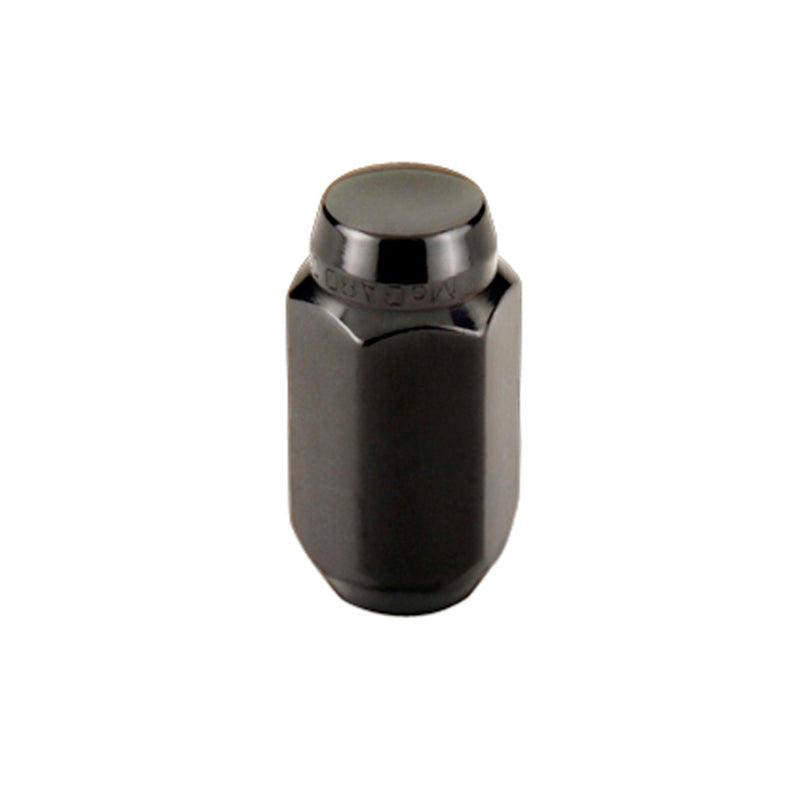 McGard Hex Lug Nut (Cone Seat) M14X1.5 / 22mm Hex / 1.635in. Length (4-Pack) - Black - Corvette Realm