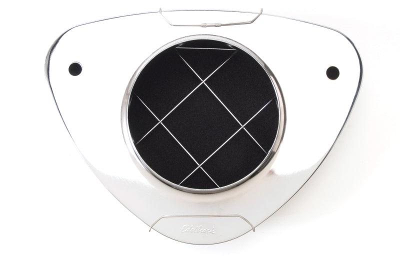 Edelbrock Air Cleaner Pro-Flo 1000 Series Triangular Steel Top 11 375In X 8 375In X 3In Chrome - Corvette Realm