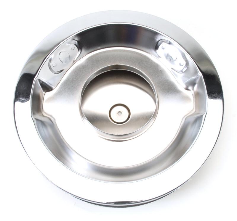 Edelbrock Air Cleaner Pro-Flo Series Round Steel Top Paper Element 14In Dia X 3 75In Dropped Base - Corvette Realm