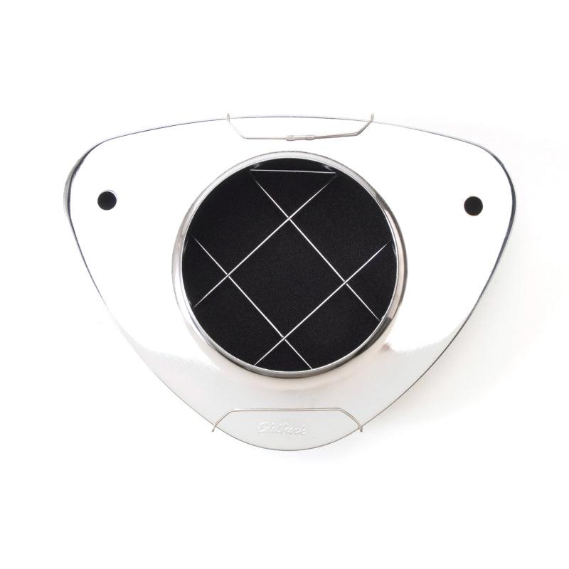 Edelbrock Air Cleaner Pro-Flo 1000 Series Triangular Steel Top 11 375In X 8 375In X 3In Chrome - Corvette Realm