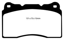 Load image into Gallery viewer, EBC 17-21 Honda Civic Type-R (FK8) Yellowstuff Front Brake Pads - Corvette Realm
