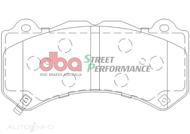 DBA 07-22 Nissan GT-R R35 Front Street Performance Brake Pad Kit - Corvette Realm