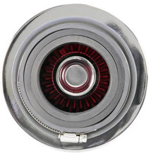Load image into Gallery viewer, K&N Universal Air Filter Chrome Round Tapered Red - 4in Flange ID x 1.125in Flange Length x 5.5in H - Corvette Realm
