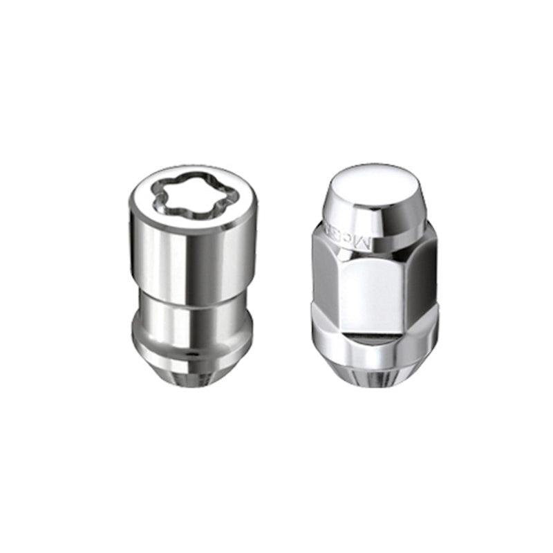 McGard 5 Lug Hex Install Kit w/Locks (Cone Seat Nut / Bulge) M12X1.5 / 3/4 Hex / 1.45in L - Chrome - Corvette Realm