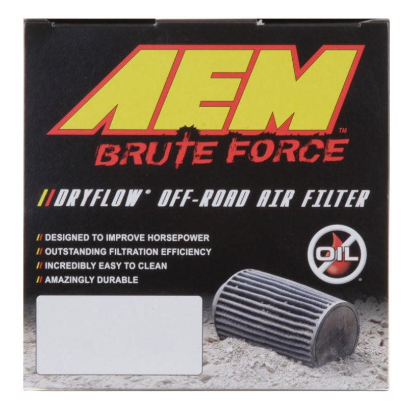 AEM 3.5 inch x 9 inch DryFlow Conical Air Filter - Corvette Realm