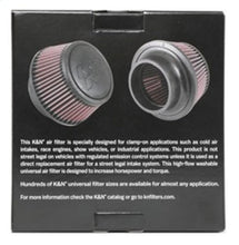 Load image into Gallery viewer, K&N Universal Round Clamp-On Air Filter 3in Flange ID x 6in Base OD x 4.625in Top OD x 3in Height - Corvette Realm