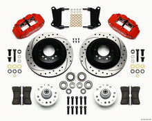 Load image into Gallery viewer, Wilwood Narrow Superlite 6R Front Hub & 1PC Rtr Kit 12.88in Dril -Red 67-69 Camaro 64-72 Nova - Corvette Realm