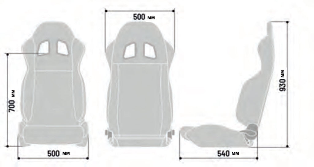 Sparco Seat R100 Vinyl Blk