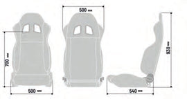 Sparco Seat R100 Vinyl Blk