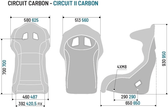 Sparco Seat Circuit II Carbon Blk