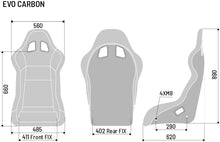 Load image into Gallery viewer, Sparco Seat EVO Carbon Black