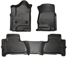 Load image into Gallery viewer, Husky Liners 2015 Chevy/GMC Suburban/Yukon XL WeatherBeater Combo Black Front&amp;2nd Seat Floor Liners - Corvette Realm