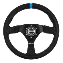 Load image into Gallery viewer, Sparco Steering Wheel 383 Suede Black w/ Logo