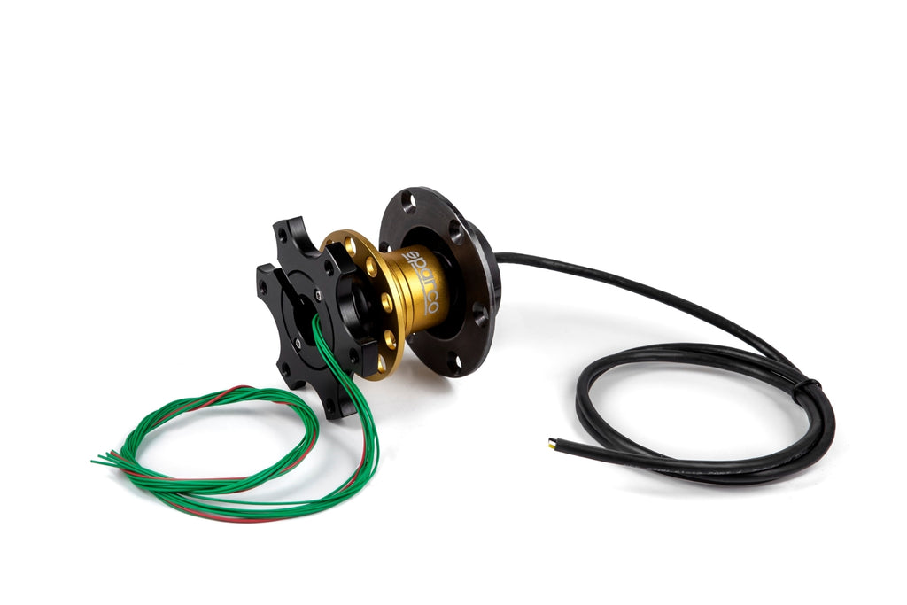 Sparco 6-Bolt Steering Wheel Quick Release - Gold