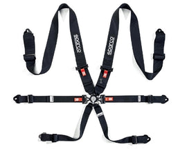Sparco Belt H-3 Steel 6Pt 3in. PD Blk