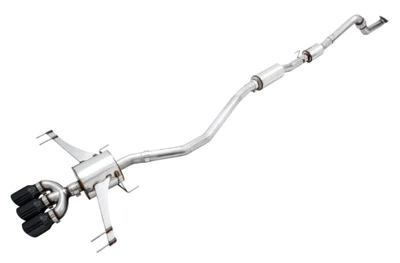 AWE Tuning 2017+ Honda Civic Type R Touring Edition Exhaust w/Front & Mid Pipe - Diamond Blk Tips - Corvette Realm