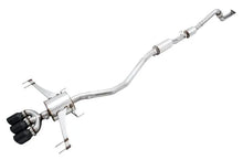 Load image into Gallery viewer, AWE Tuning 2017+ Honda Civic Type R Touring Edition Exhaust w/Front &amp; Mid Pipe - Diamond Blk Tips - Corvette Realm