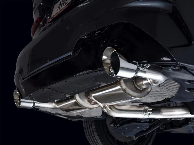 AWE 19-23 BMW 330i / 21-23 BMW 430i Base G2X Touring Axle Back Exhaust - Chrome Silver - Corvette Realm