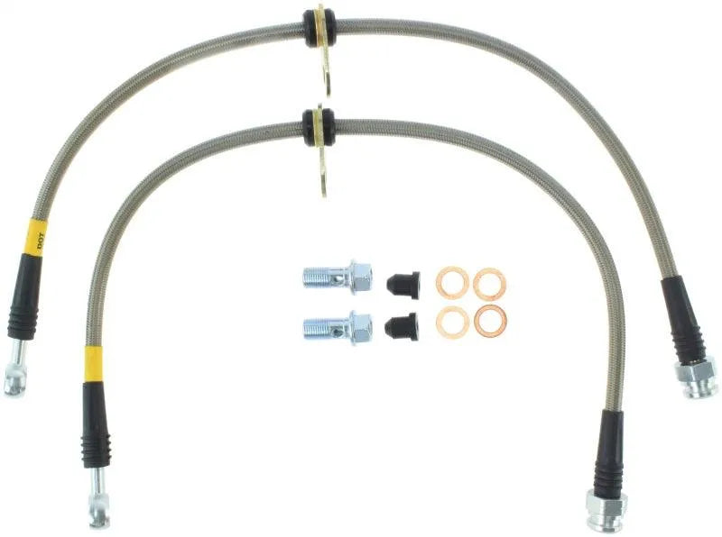 StopTech 07-13 Acura MDX Front SS Brake Lines - Corvette Realm