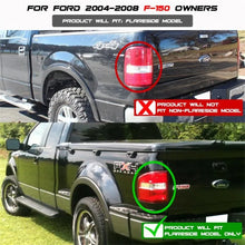 Load image into Gallery viewer, Spyder Ford F150 Flareside 04-08 Euro Style Tail Lights Black ALT-YD-FF15004FS-BK - Corvette Realm