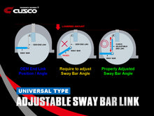 Load image into Gallery viewer, Cusco Universal Adjustable Front Sway Bar End Link Set(345mm-375mm)
