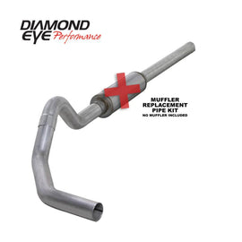 Diamond Eye KIT 4in CB MFLR RPLCMENT PIPE SGL AL: 2004.5-2007.5 DODGE CUMMINS 600 - Corvette Realm