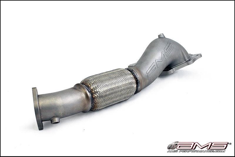 AMS Performance 08-15 Mitsubishi EVO X Widemouth Downpipe w/Turbo Outlet Pipe - Corvette Realm