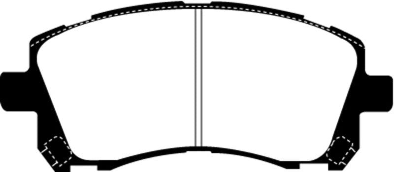 EBC 98-02 Subaru Forester 2.5 Yellowstuff Front Brake Pads - Corvette Realm