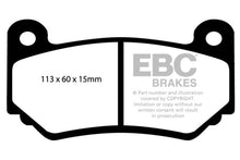 Load image into Gallery viewer, EBC 08-11 Lotus Exige 1.8 Supercharged (240) Yellowstuff Front Brake Pads - Corvette Realm