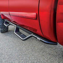Load image into Gallery viewer, Westin 1999-2016 Ford F-250/F-350/F-450/F-550 Crew Cab Outlaw Drop Nerf Step Bars Textured Black
