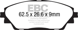 EBC 14+ Mazda 3 2.0 (Japan Build) Redstuff Front Brake Pads - Corvette Realm