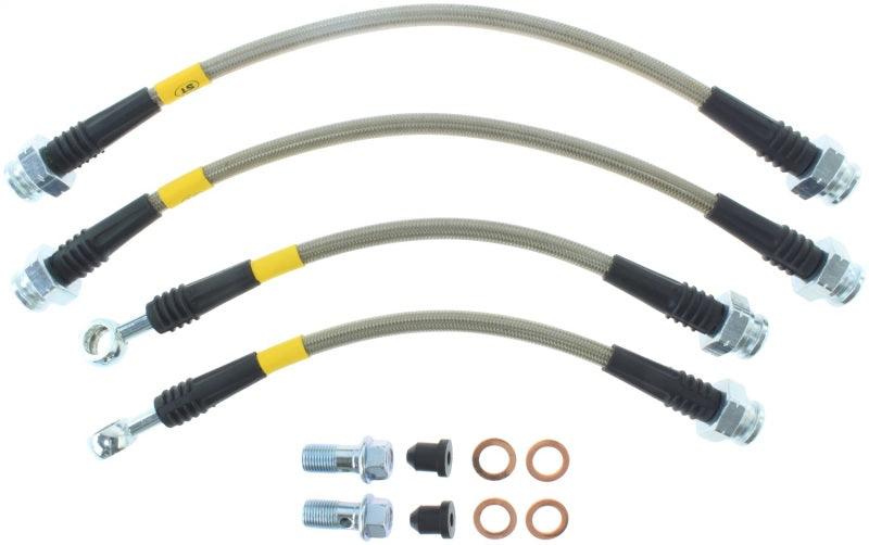 StopTech 04-06 Pontiac GTO Stainless Steel Rear Brake Lines - Corvette Realm