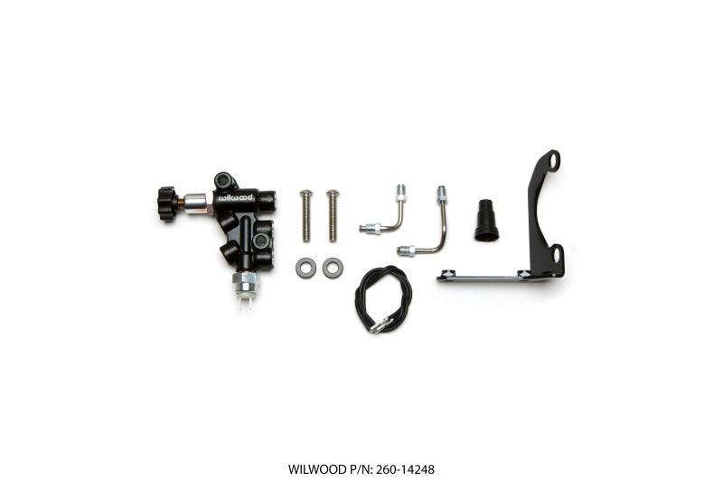 Wilwood Tandem Remote Master Cylinder Mounting Bracket L/H Kit w/ Prop Valve - Corvette Realm