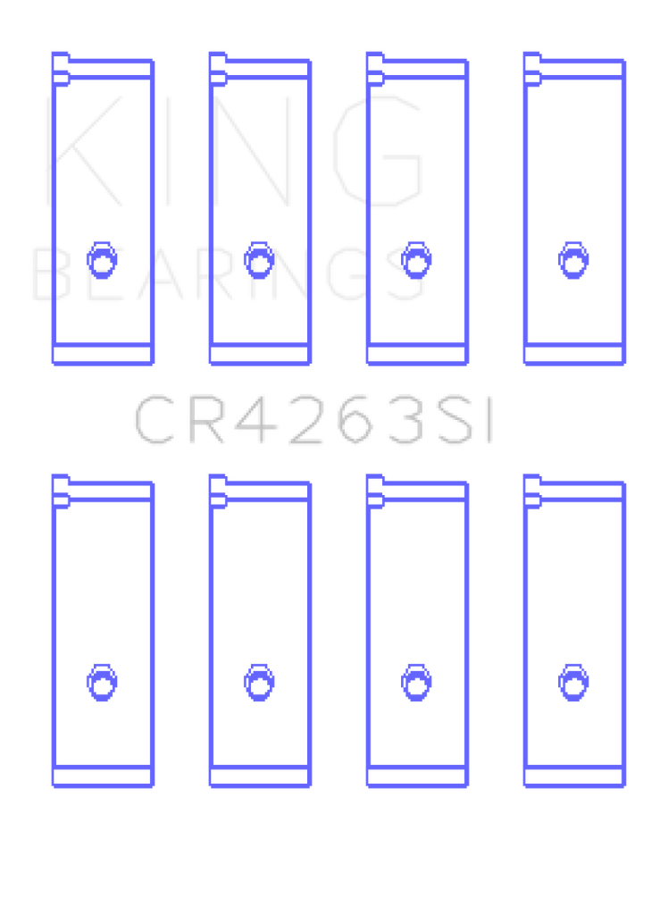 King Toyota 1ZZ-FE Rod Bearing Set - Size STD