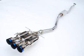 Invidia 17+ Honda Civic SI Sedan Gemini Triple Titanium Tip Cat-back Exhaust - Corvette Realm
