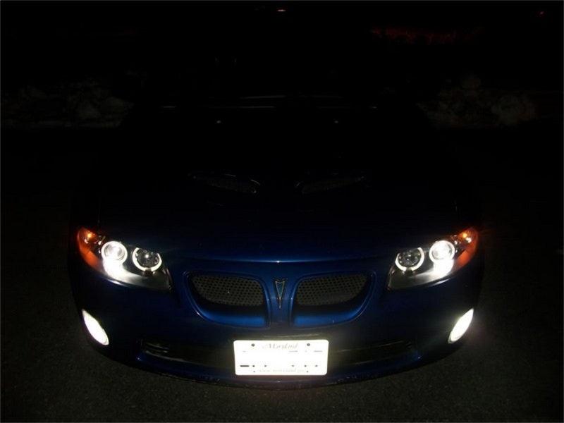 Spyder Pontiac GTO 04-06 Projector Headlights LED Halo LED Black High H1 Low H1 PRO-YD-PGTO04-HL-BK - Corvette Realm