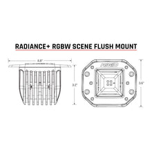 Load image into Gallery viewer, Rigid Industries Radiance+ Scene RGBW Flush Mount - Pair - Corvette Realm