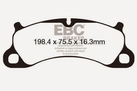 EBC 12-15 Porsche 911 (991) (Cast Iron Rotor only) 3.8 Carrera S Redstuff Front Brake Pads - Corvette Realm