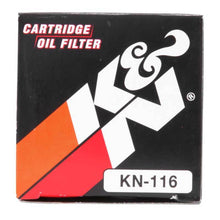 Load image into Gallery viewer, K&amp;N Honda/Husqvarna 1.625in OD x .438in ID x 1.406in H Oil Filter