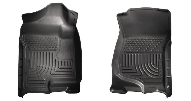 Husky Liners 07-14 Cadillac Escalade ESV/EXT Weatherbeater Black Front Floor Liners - Corvette Realm