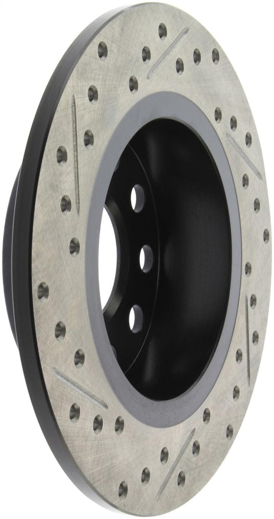 StopTech 11-17 Volkswagen Jetta /Golf / Golf GTI Slotted & Drilled Rear Left Rotor - Corvette Realm