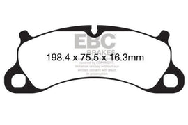 EBC 12-15 Porsche 911 (991) (Cast Iron Rotor only) 3.8 Carrera S Redstuff Front Brake Pads - Corvette Realm